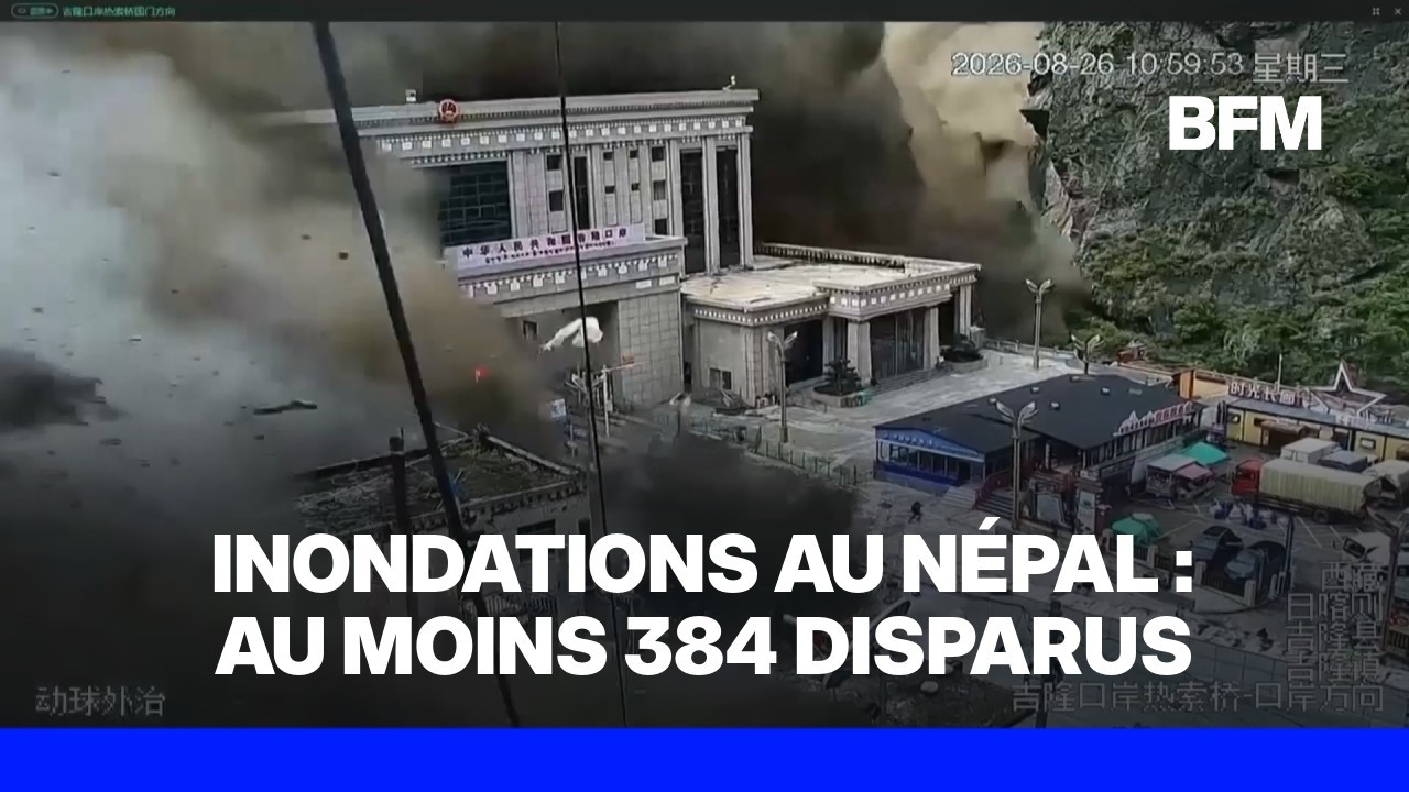 Népal : au moins 19 morts et 384 touristes portés disparus après des inondations massives