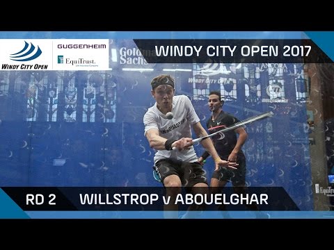 Squash: Willstrop v Abouelghar - Windy City Open 2017 Rd 2 Highlights