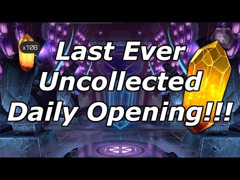 Last Ever Uncollected Daily Crystal Opening!!! Marvel Contest of Champions