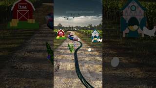 Egg is rolling near the track and the train is approaching fast | Eggplant 🍆 = Egg + Plant | USA