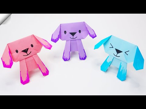 Origami DOG easy DIY paper crafts