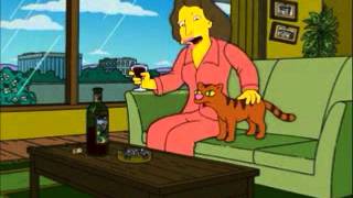 Origin of Crazy Cat Lady - Eleanor aged 8 - The Simpsons