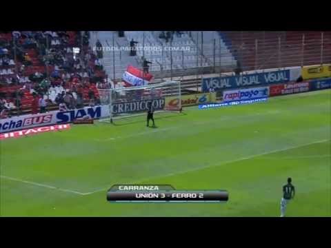 Unión 3 -  Ferro 2 (César Carranza 2  a 0 Ferro)