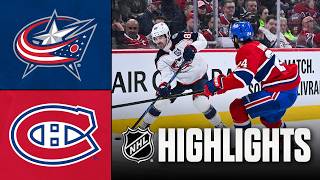 Blue Jackets vs. Canadiens | NHL Highlights | April 11, 2026