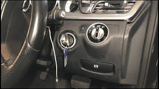 Mercedes Benz E class parking brake pull handle/release replacement full video.