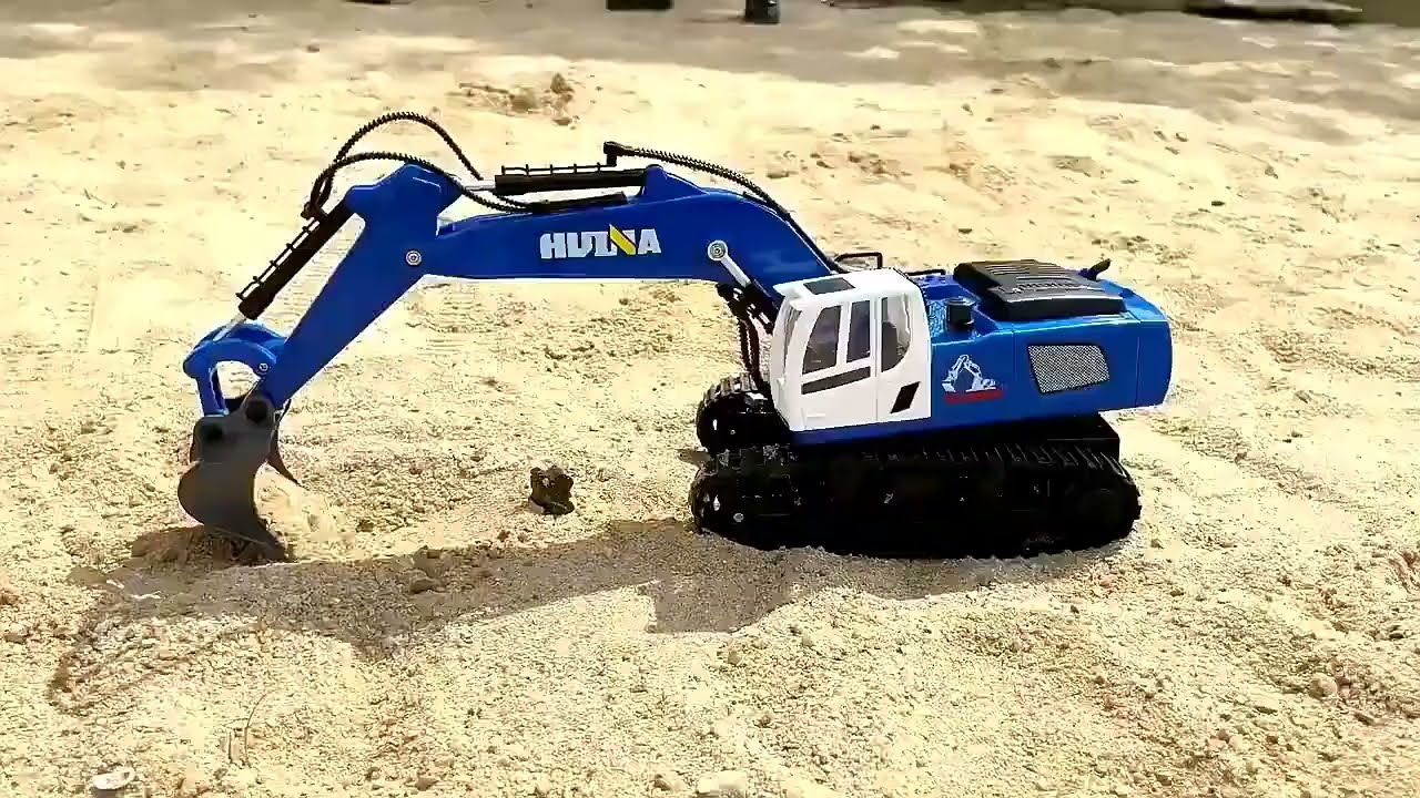 RC pásový bager HN558 1:18 11CH, modrá