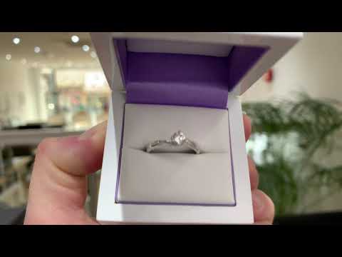 Burlesque Diamond Shoulder Twist Engagement Ring