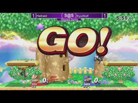 Smash@Sunken 33 Smash4 - KyuWolf (Fox) vs Hellraid (Sheik) - SSB4 Winners Semis
