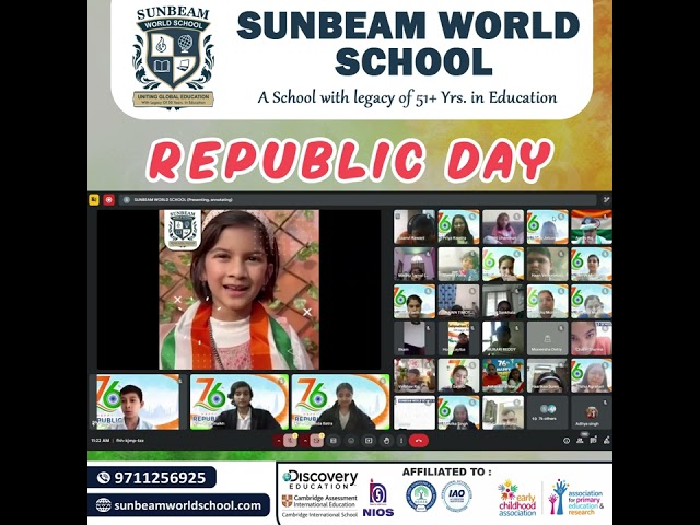 At Sunbeam World School, we believe in preparing our students for a well-rounded future.