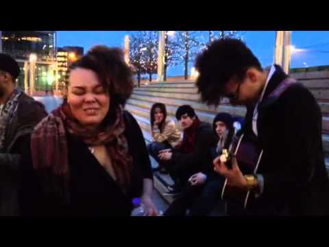 Freestyle at wembley arena with FLOetic Lara and Potent