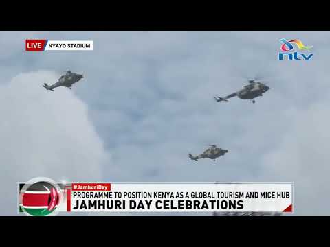 KDF showcase military prowess with an impressive aircraft fly-past during Jamhuri Day celebrations