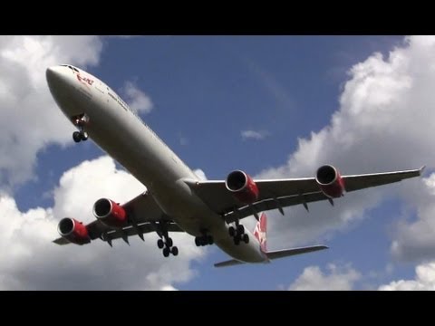 Virgin Atlantic - Airbus A340-642 Landing