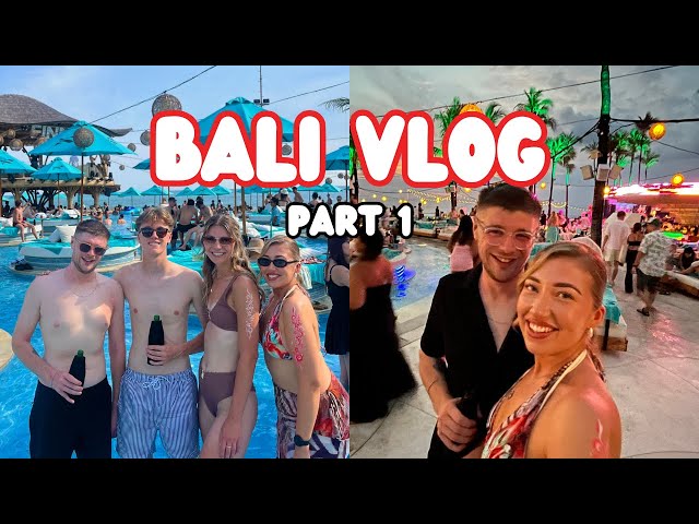 Travel vlog - Our First Time in Bali 🇮🇩 | Exploring Canggu, Finns Beach Club & Jewellery Making! 🏝️