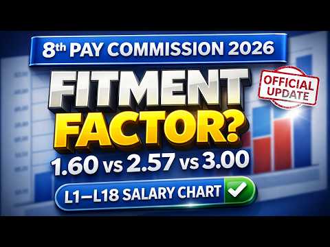 Fitment Factor Explained! 8th Pay Commission 2026 | DA/DR + Pension + Allowances Impact