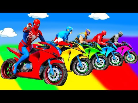 SPIDER MAN against TUNG TUNG TUNG SAHUR on Motorcycle in RAINBOW SPIDERS BRIDGE  GTA MULTIVERSE