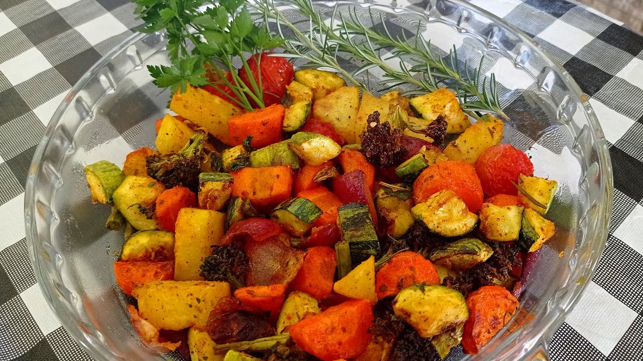 Legumes Assados na Air Fryer