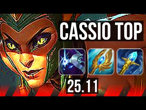 CASSIOPEIA vs SHEN (TOP) | 9/4/18, 700+ games | KR Master | 25.11