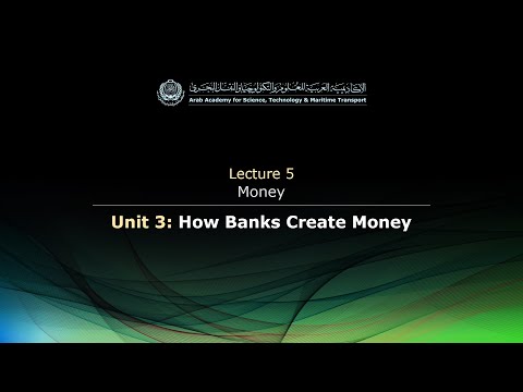 EL124 - Lecture 5: Money - Unit 3: How Banks Create Money