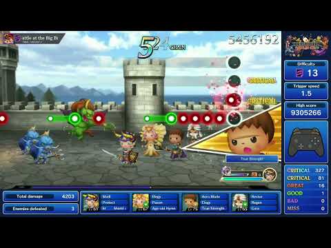 Theatrhythm Final Bar Line : FFV - "Battle at the Big Bridge" - Supreme Difficulty Perfect Chain