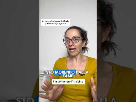 WHAT DO ITALIANS SAY...when they are hungry? #learnitalian