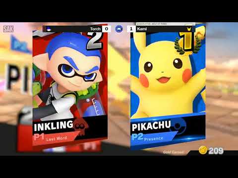 SAK NYE SSBU losers 8ths - Torch (Inkling) vs Kami (Pikachu / Palutena)