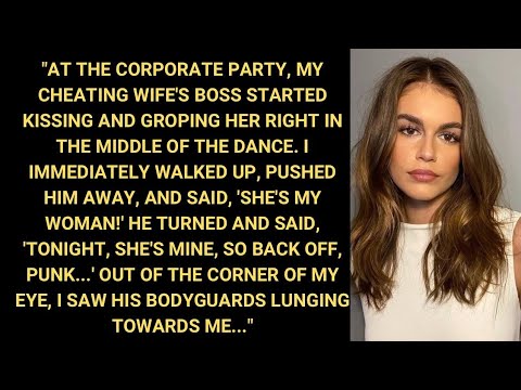 At The Corporate Party, My Cheating Wife's Boss Started Kissing And Groping Her...