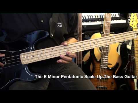 How To Play E Minor Pentatonic Scale On Bass Guitar @EricBlackmonGuitar