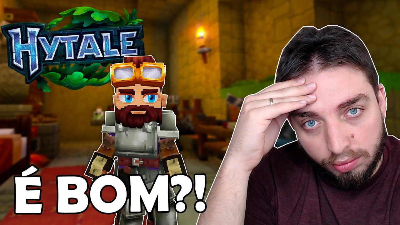 Joguei HYTALE depois de 13 anos JOGANDO MINECRAFT....