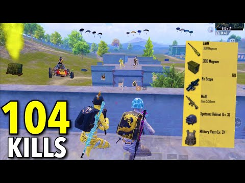104 Kills😱NEW BEST LOOT GAMEPLAY in APARTMENTS🔥PUBG Mobile