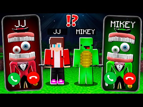 EPIC Minecraft Maizen: JJ vs Mikey Caine CALLING at Night!