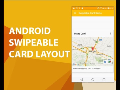 ANDROID SWIPEABLE CARD LAYOUT