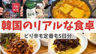 【韓国ごはん5日間】時短アレンジも定番料理も｜日本で作れるリアルな韓国料理Vlog