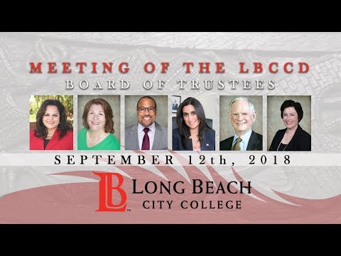 LBCCD - Board  of Trustees Meeting - September 12, 2018