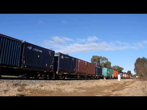Junee Trains NR84, AN1 & NR11 with 6MW2