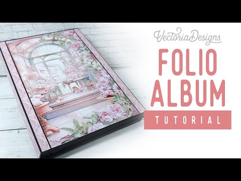 Folio Album Tutorial | Pink Flowers Crafting Printables Kit