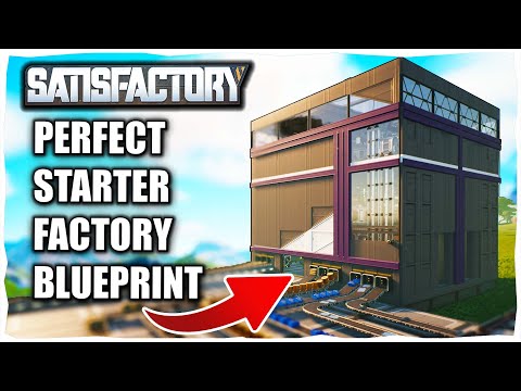 How To Build The Perfect ALL IN ONE Starter Factory Blueprint in Satisfactory
