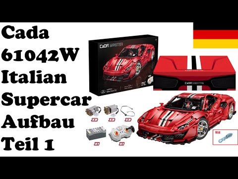 CADA 61042W - Italian Supercar (Ferrari 488 Pista) - Aufbau Teil 1