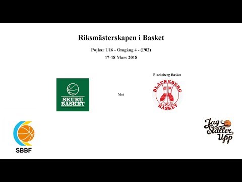 Skuru Basket (P02) mot Blackeberg Basket - RM Omgång 4 - 2018-03-18