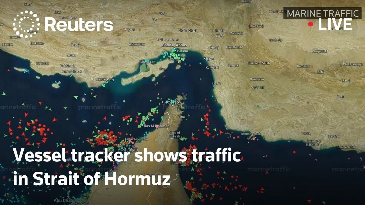 LIVE: Vessel tracker shows traffic in Strait of Hormuz