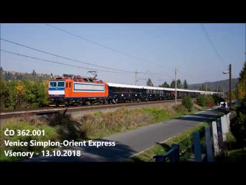 ČD 362.001, Venice Simplon-Orient Express, Všenory, 13.10.2018