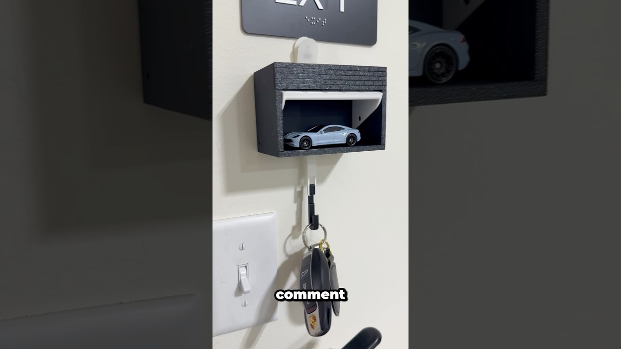 3D Printed Garage Key Holder