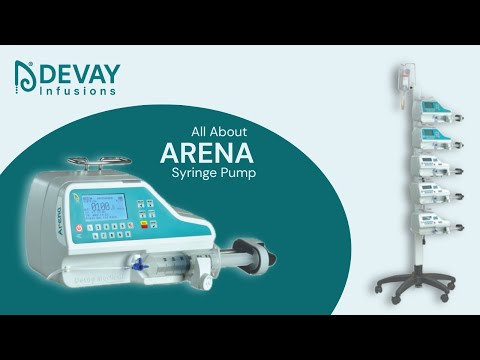 DEVAY | ARENA | Syringe Pump | Precise Infusion Pump for ICU, NICU, Anaesthesia, Critical Care | PCA