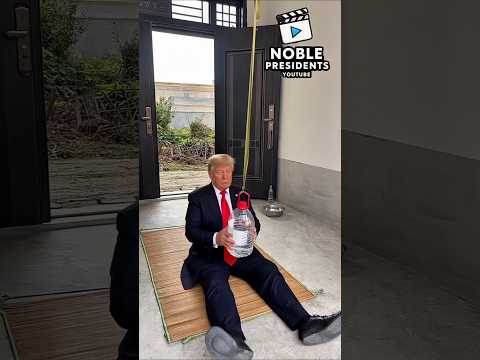 Trump Funny bottle Pendulum for Zalnesky 😂 Political humour of world leaders #funny #satire #trump