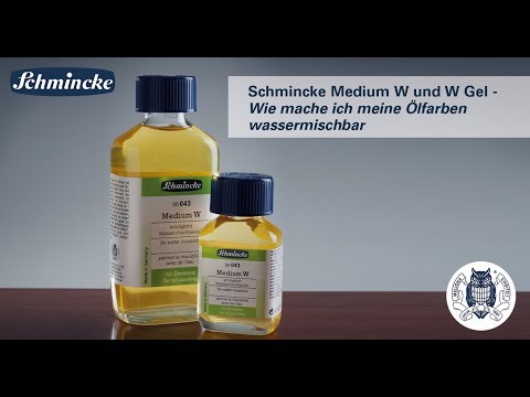Schmincke Medium W und W Gel - Wie mache ich meine Ölfarben wassermischbar