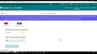 How to request transcripts through Naviance.