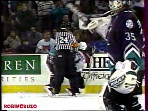 Anaheim vs Colorado Scrum Jan 22, 1998