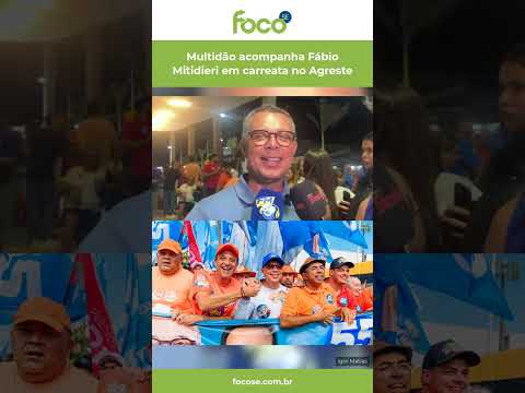 Multidão acompanha Fábio Mitidieri em carreata no Agreste #Shorts