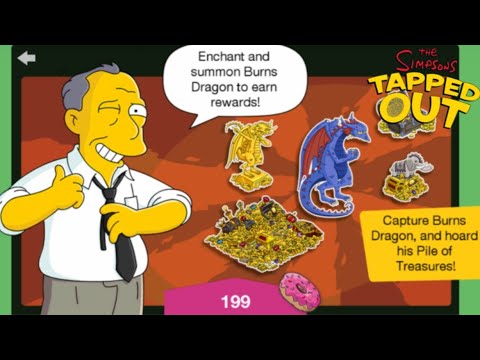 The Simpsons: Tapped Out [222] Halloween Treehouse of Horror Update (2017 Pt 7 Gil Deal Burns Dragon