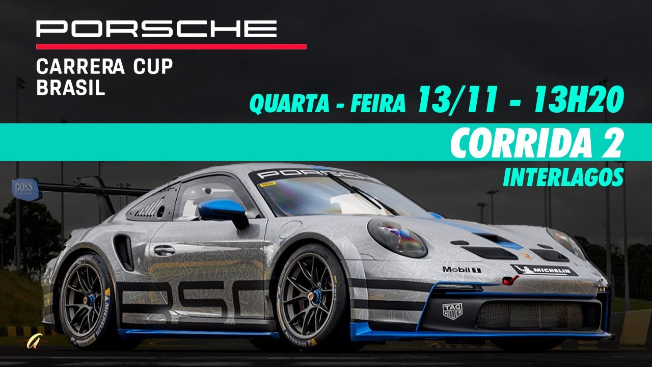 🔴CORRIDA 2  AO VIVO - PORSCHE CUP BRASIL - Interlagos - Quarta 13/11 - às 13h00