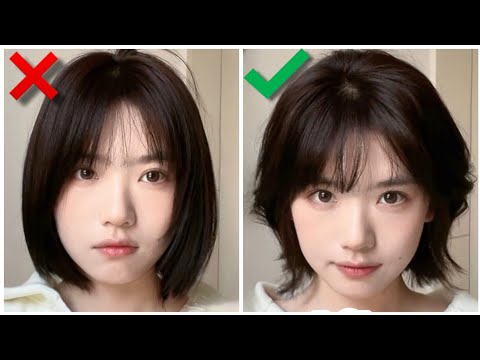HOW TO STYLE SHORT HAIR | Japanese Layered Hair Curl...